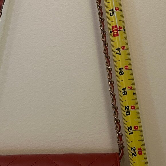 NEW (NWOT) Bebe Mini Sophia Crossbody Bag, rust color w/ goldtone hardware - Picture 12 of 15